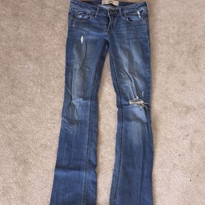 Hollister boot cut jeans.
